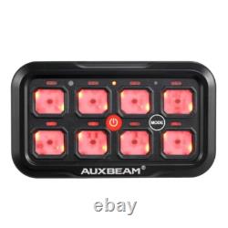 AUXBEAM 8 Gang RGB Switch Panel LED On-Off Auxiliary Circuit System APP Control