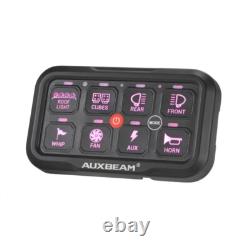 AUXBEAM 8 Gang RGB Switch Panel LED On-Off Auxiliary Circuit System APP Control