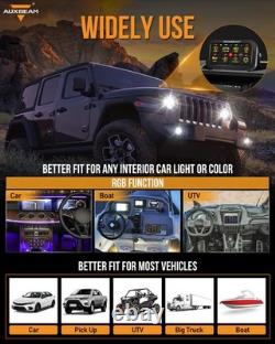 AUXBEAM 8 Gang RGB Switch Panel On-Off LED Switch Panel Circuit Control 12V/24V