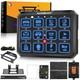 AUXBEAM RGB 12 Gang Switch Panel Car Auxiliary Box for Off-Road Truck SUV Marine