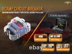 AUXBEAM RGB 8 Gang On/Off Panel APP Control Switch LED Circuit System 12V-24V