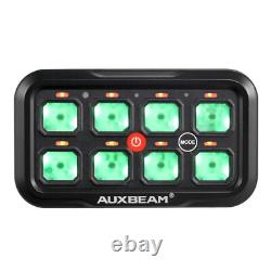 AUXBEAM RGB 8 Gang Switch Panel ON/OFF LED Light Bar Electronic Relay System Kit