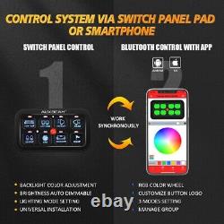 AUXBEAM RGB 8 Gang Switch Panel Relay System For Car Off-road Marine ATV UTV