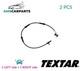 Abs Wheel Speed Sensor Pair Rear 45068700 Textar 2pcs New Oe Replacement