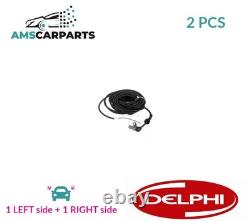 Abs Wheel Speed Sensor Pair Rear Ss20371 Delphi 2pcs New Oe Replacement