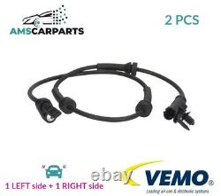 Abs Wheel Speed Sensor Pair Rear V48-72-0081 Vemo 2pcs New Oe Replacement