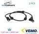 Abs Wheel Speed Sensor Pair Rear V48-72-0081 Vemo 2pcs New Oe Replacement
