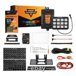 Auxbeam RGB 12 Gang Switch Panel on-off Toggle Momentary Pulsed Light Controller