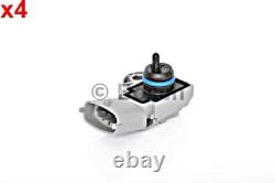 BOSCH Fuel Pressure Sensor 4x Fits FORD Kuga I LAND ROVER VOLVO 04-19 0261230238