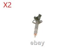 BOSCH Injector Nozzle 2x Fits JAGUAR Xf LAND ROVER Discovery IV 09-18 0445116064