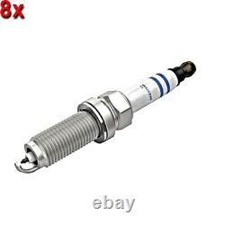 BOSCH Spark Plug 8x Fits HONDA Civic IX JAGUAR Xe Xf LAND ROVER 12-19 0242140566