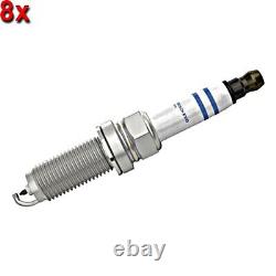 BOSCH Spark Plug 8x Fits HONDA Civic IX JAGUAR Xe Xf LAND ROVER 12-19 0242140566