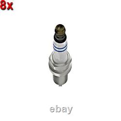 BOSCH Spark Plug 8x Fits HONDA Civic IX JAGUAR Xe Xf LAND ROVER 12-19 0242140566