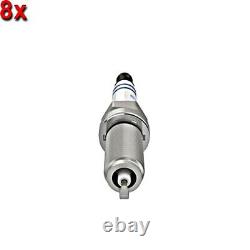 BOSCH Spark Plug 8x Fits HONDA Civic IX JAGUAR Xe Xf LAND ROVER 12-19 0242140566