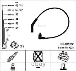 Black Ignition Cable Kit NGK Fits LAND ROVER Range Rover II 94-02 NGC103740