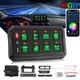 Braveway RGB 8 Gang Switch Panel LED Relay System Off-road bluetooth APP Control