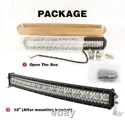 CURVED 52INCH 2800W LED LIGHT BAR DRIVING LAMP FOR OFFROAD 4x4 SUV UTE PickUP