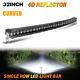 Curved 32inch 420W LED Light Bar Spot Flood Combo Driving Offroad Pickup Bumper