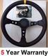 Deep Dish Steering Wheel & Snap Off Boss Kit For 36 Spline Land Rover Defender