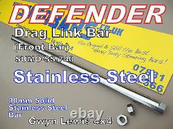 Defender 90 110 130 Stainless Steel Drag Link Bar Heavy Duty steering SUMOBARS