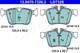 Disc Brake Pad Set ATE Fits JAGUAR E-Pace LAND ROVER VOLVO S60 III 11-18 T2H7439