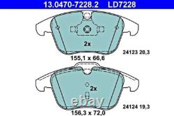Disc Ceramic Brake Pad Set Front Axle ATE Fits VOLVO FORD LAND ROVER Xe 1432363