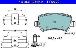 Disc Ceramic Brake Pad Set Rear Axle ATE Fits VOLVO FORD LAND ROVER S80 1503969