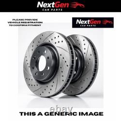 Drilled and Grooved Brake Disc Pair for Land Rover 88/109 MK III Open Off-road V