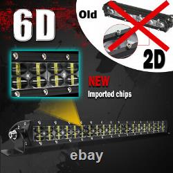 Dual Row 52INCH LED Light Bar 2000W Driving Offroad Flood Spot Combo Beam 5450