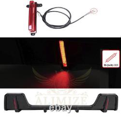 For LAND ROVER DEFENDER L663 110 90 REAR LIP LED DIFFUSER OFF ROAD GLOSS BLACK