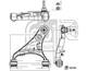 Front Track Control Arm Right FEBI Fits LAND ROVER Discovery IV 09-18 LR014132