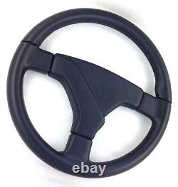 Genuine Momo V36 360mm black leather steering wheel. NOS from 1989! Rare! 18A