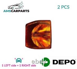 Indicator Light Blinker Lamp Pair Front 884-1501l-ae Loro 2pcs New