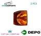 Indicator Light Blinker Lamp Pair Front 884-1501l-ae Loro 2pcs New