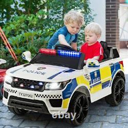 Kids Police Range Rover Style Suv 4X4 Off Road 12V Electric Jeep