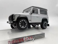 LCD 118 Land Rover Defender D90 V8 Silver Off-Road Alloy Simulation Car Model