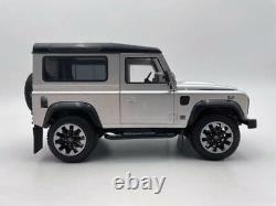 LCD 118 Land Rover Defender D90 V8 Silver Off-Road Alloy Simulation Car Model