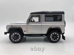 LCD 118 Land Rover Defender D90 V8 Silver Off-Road Alloy Simulation Car Model