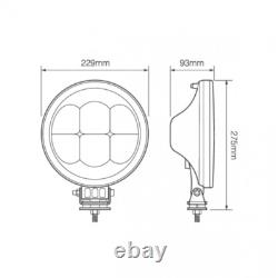 LED Autolamps 9 Round LED Driving Lamp Land Rover Shogun 4x4 Off Road 12/24v