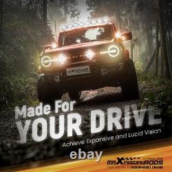 LED Auxiliary Light Pod 160W For Off Road Spot Beam White Amber DRL Waterproof