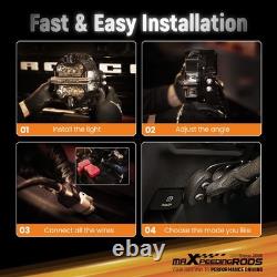 LED Auxiliary Light Pod 160W For Off Road Spot Beam White Amber DRL Waterproof