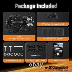 LED Auxiliary Light Pod 160W For Off Road Spot Beam White Amber DRL Waterproof