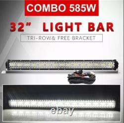 LED Light Bar Off-Road 32 4X4 Combo 585W For Land Rover Jeep Toyota