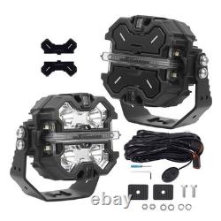 LED Pod Light Spot Beam Side Shooter For Off Road Vehicle SUV 3.5 19200LM IP68