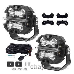 LED Pod Light Spot Beam Side Shooter For Off Road Vehicle SUV 3.5 19200LM IP68