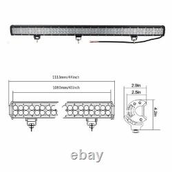 LED Work Light Bar 12V 24V Flood Spot Combo Beam Offroad Lamp 20inch 120W 126W