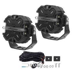 LED Work Light Bar Pod 160W For Off Road 4x4 ATV Truck White Amber DRL Spot Beam