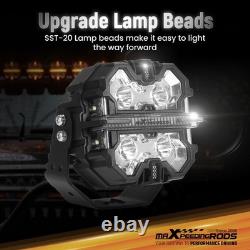 LED Work Light Pods With DRL Function IP68 For Off Road Vehicle ATV SUV Truck