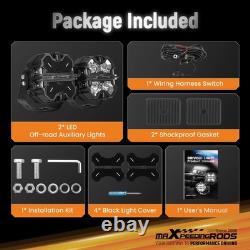 LED Work Light Pods With DRL Function IP68 For Off Road Vehicle ATV SUV Truck