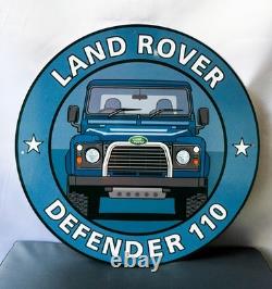 Land Rover Defender 110 Retro Off-Road Metal Sign 50 cm (19.7)